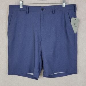 PGA Tour Blue Performance Stretch Moisture Wicking UPF 50 Golf Shorts Sz 34 NEW